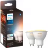 LED GU10-lampen dubbelpack met Hue Bridge – Philips Hue White Ambiance, vervangt 35W