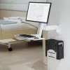CPU-houder MACLEAN MC-116W, in hoogte verstelbaar en draaibaar ontwerp voor montage onder het bureau