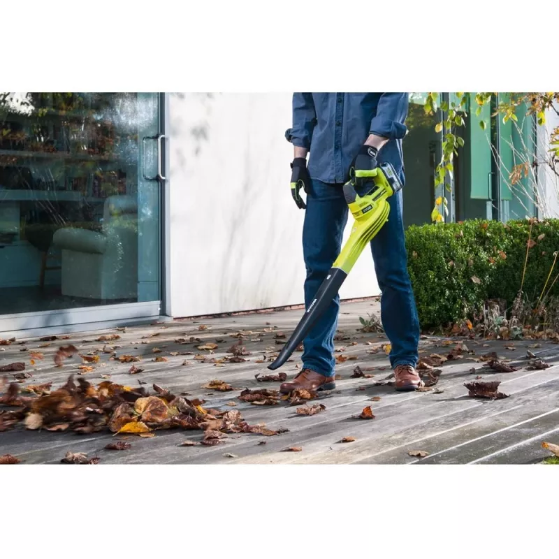 Ryobi OBL1820S draadloze bladblazer 245 km/h zwart, groen