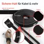 Label-The-Cable LTC RIP STRAP, afscheurbare klittenbandrol, zwart, 3 m (LTC 1410-3)