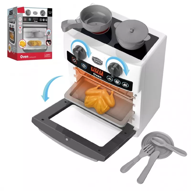 Speelkeuken met oven Madej 011191 – compact modern design, rollenspeelset voor kinderen