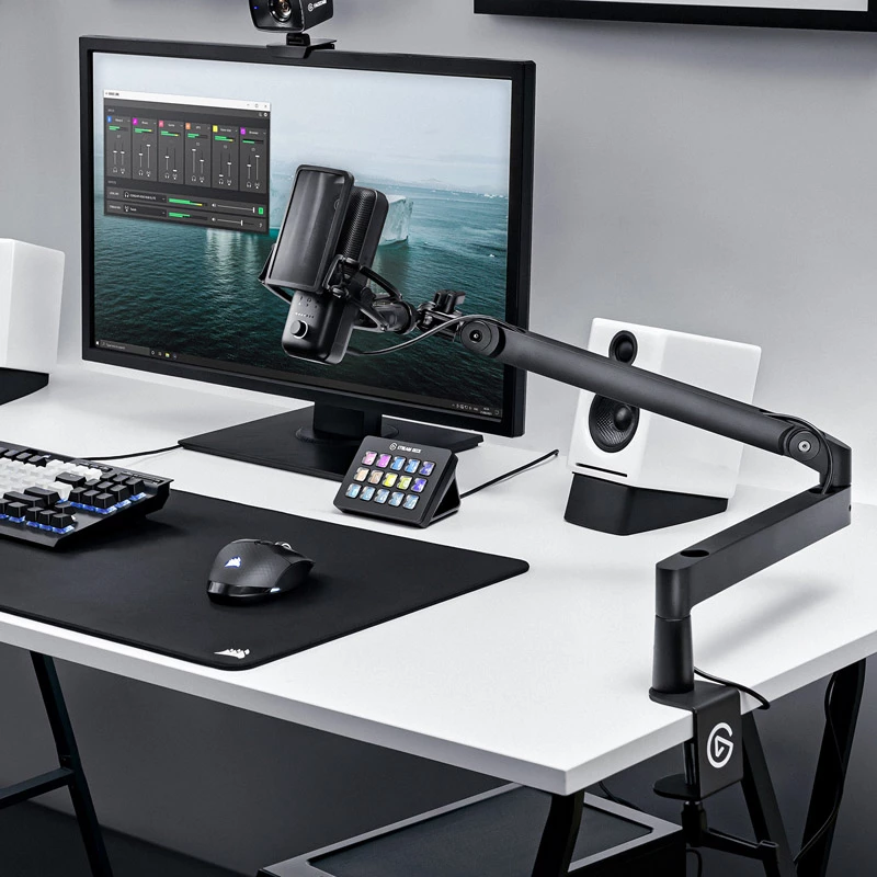 Broadcast-microfoonstatief Elgato Wave Mic Arm LP Tafelmontage Zwart 1,69 kg