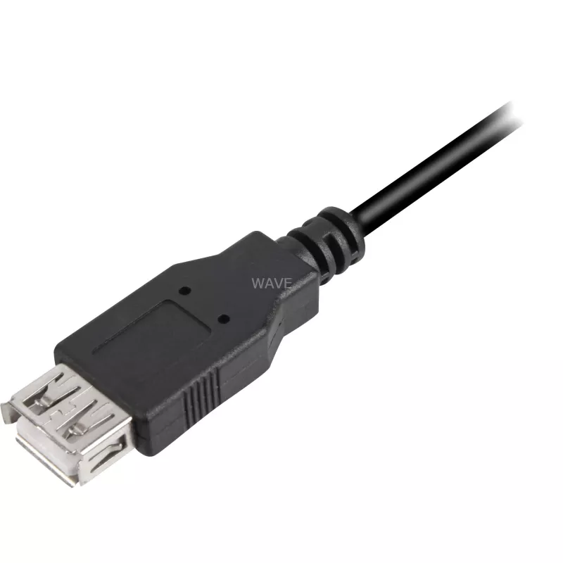 USB-kabel Sharkoon USB 2.0 0,5 m zwart