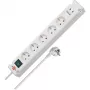 Brennenstuhl Bremounta stekkerdoos, 5 contacten + 2x USB-C, 3 m, wit