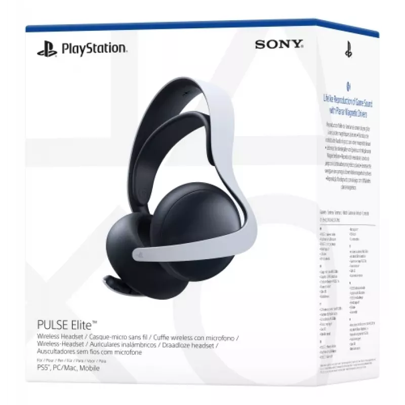 Sony PULSE Elite headset bedraad & draadloos hoofdband gaming Bluetooth laadstation zwart, wit
