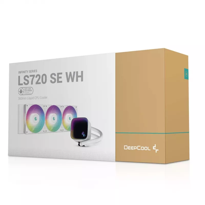 DeepCool LS720 SE WH processor all-in-one-vloeistofkoeler 12 cm wit 1 stk.