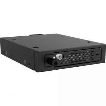 ICY DOCK - ToughArmor EX - MB491V5K-B - 2,5 U.2/U.3 NVMe SSD PCIe 5.0 drive-behuizing voor externe 3,5-inch bay met slot en kartelschroefontwerp