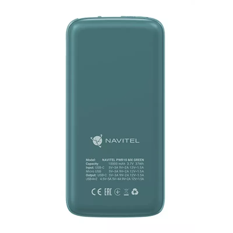 Navitel PWR10 MX GROEN powerbank 10000 mAh