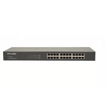 TP-Link 24-poorts Gigabit rackmount netwerkswitch, unmanaged, Gigabit Ethernet (10/100/1000), full duplex, rackmontage, 1U
