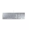 CHERRY KC 6000 toetsenbord slank universeel USB QWERTZ Duits zilver