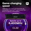 Crucial CP2K16G64C32U5B PRO Gaming OC DIMM kit, 32GB, DDR5, 6400 MHz, CL32, zwart