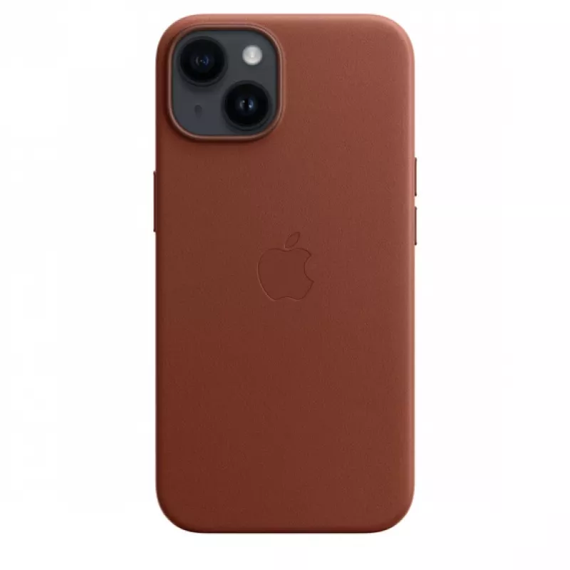 Apple | 14 Leder Case met MagSafe | Case met MagSafe | Apple | iPhone 14 | leer | Umber