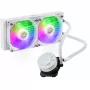 Vloeistofkoelingsset Cooler Master MasterLiquid 240L Core ARGB wit — 240-mm-radiator, 120-mm-ventilator, ondersteunt LGA1700/AM5/AM4 en oudere sockets