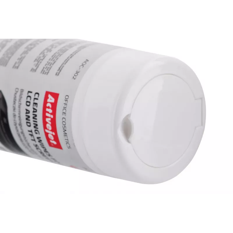 Activejet AOC-302 reinigingsdoekjes voor lcd-scherm, 100 stuks