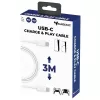USB-C charge- en play-kabel SUBSONIC SA5634 voor PS5 – bekabeld opladen en dataverbinding