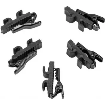 Kabelclip Omnitronic MK2 zwart — 5-pack voor het bevestigen van audio- en stroomkabels