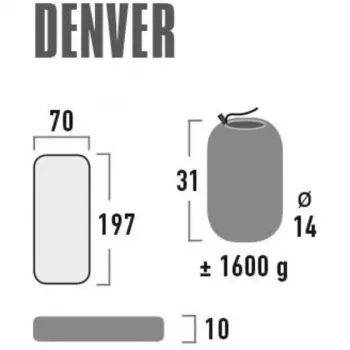Campingluchtmatras Denver 41027 (citronella)