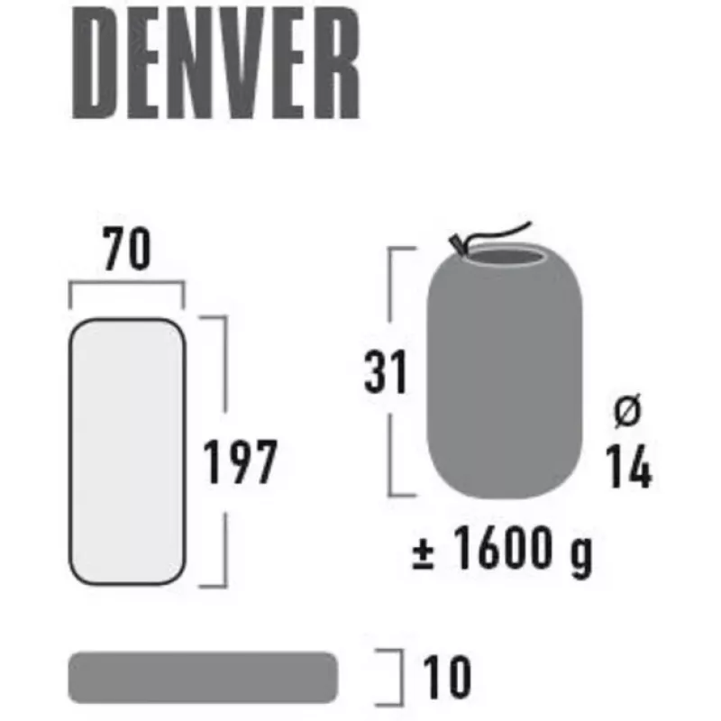 Campingluchtmatras Denver 41027 (citronella)