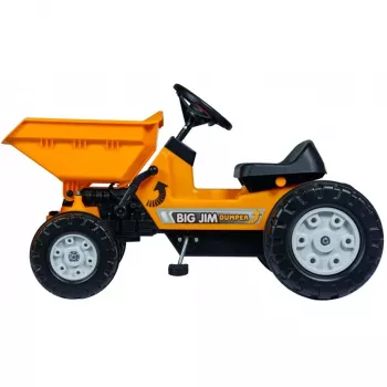 Simba-Dickie BIG Jim-dumper, kiepwagen speelgoed, kunststof, voor 3–5 jaar, zwart en geel