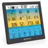 Bresser 7003220 Weather Center 7-in-1 Solar 6-Day 4cast Pro SF digitaal weerstation, LCD, zwart