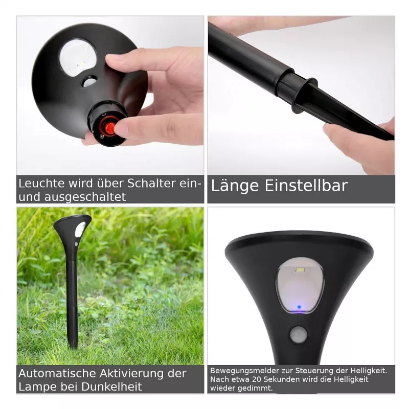 Synergy 21 LED-tuinsolarlamp (set van 2)