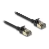 Netwerkkabel DeLOCK RJ45 Cat.8.1 F/FTP slank Pro 5m zwart