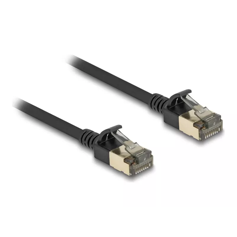 Netwerkkabel DeLOCK RJ45 Cat.8.1 F/FTP slank Pro 5m zwart