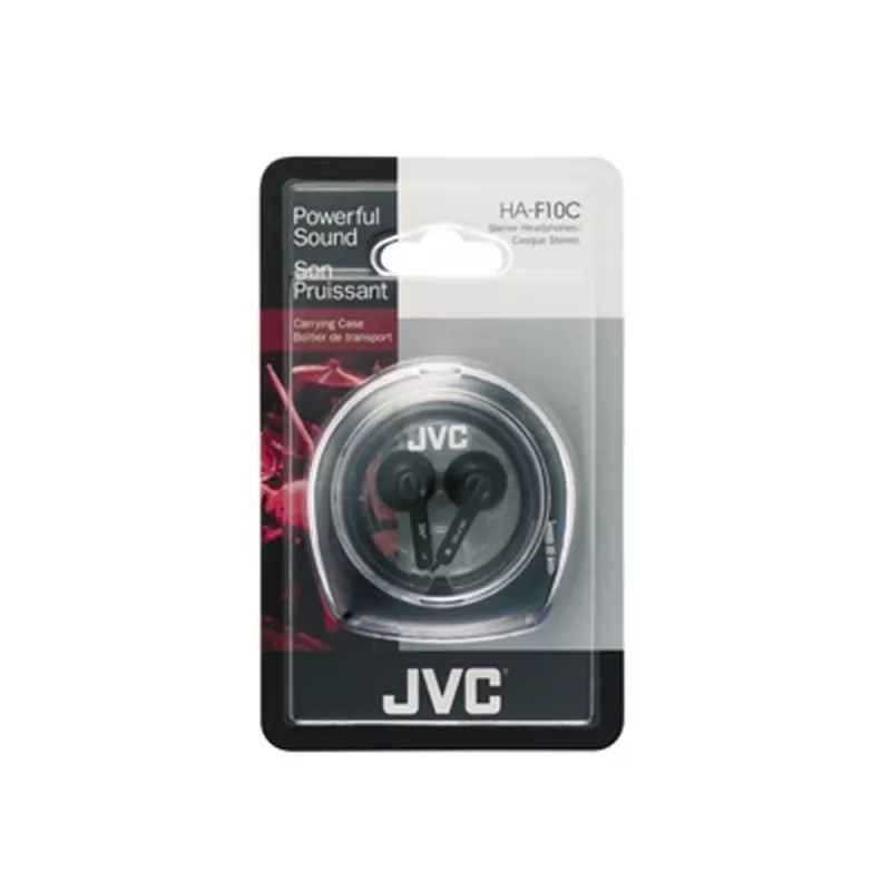 JVC Ear Bud Headphone hoofdtelefoon bedraad in-ear muziek zwart