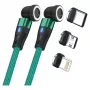 USB-kabel RealPower MagneticCharge2 1 m groen snel opladen gegevensoverdracht