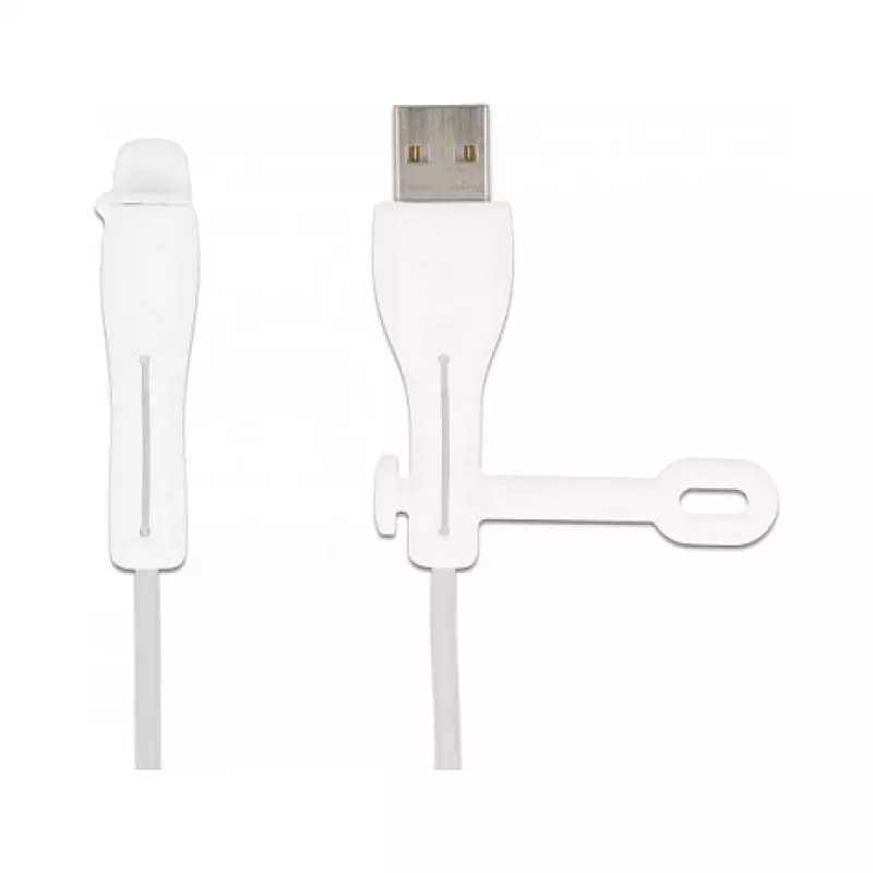 DeLOCK stofkap voor USB Type-A-stekker en Apple Lightning-stekker, set 2 stuks wit