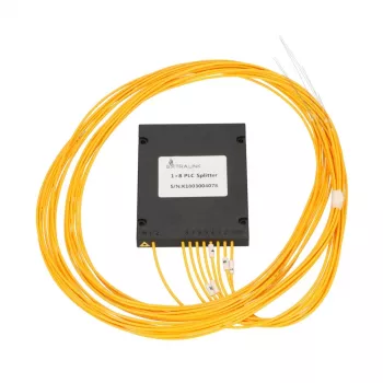 Glasvezel-PLC-splitter 1:8 Extralink SC/APC 2,0 mm 1,5 m G657A ABS-module (zonder stekker)