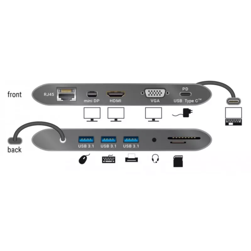 Laptop-dock DeLOCK 87297