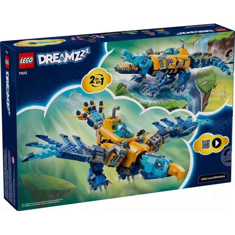 LEGO DREAMZZZ 71512 Krokodil-onderzeeër