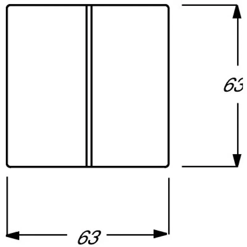BUSCH JAEGER BJ 1785-84 afdekking voor serie-wisselschakelaar future linear studiowit