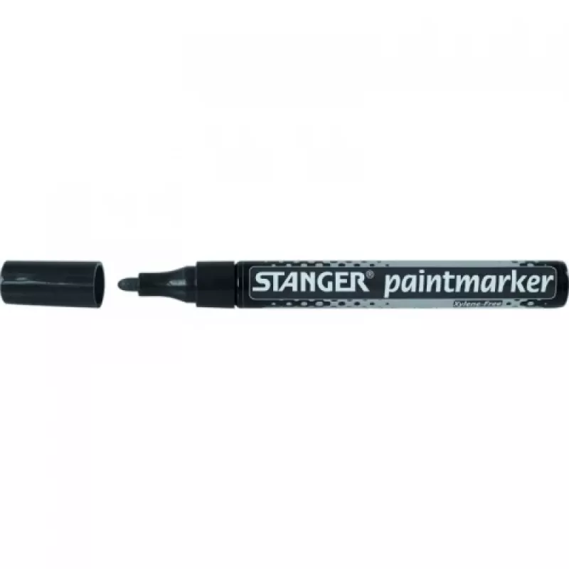 STANGER PAINTMARKER zwart, 2-4 mm, 1 stuks 219011