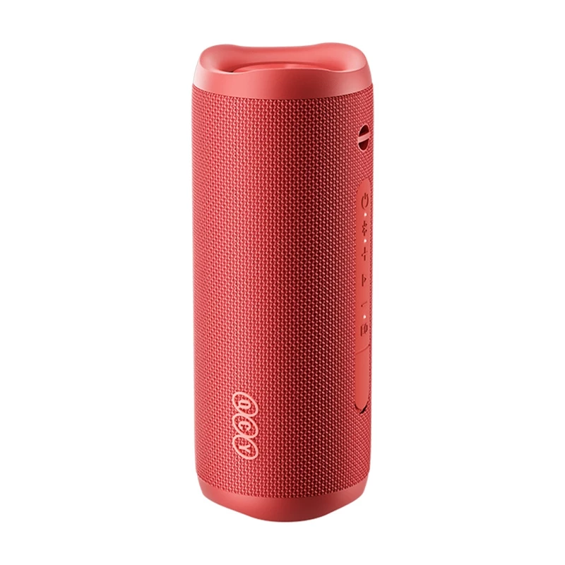 Draagbare draadloze luidspreker QCY SP7 rood — Bluetooth 5.0, compact draagbaar ontwerp