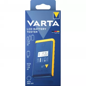 Batterijtester Varta 00893 101 111 LCD digitaal handapparaat voor AA AAA 9V knoopcellen