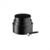 TEFAL Pannenset, 4-delig | L7649453 Ingenio Ultimate | 16/18/20 cm | aluminium | zwart