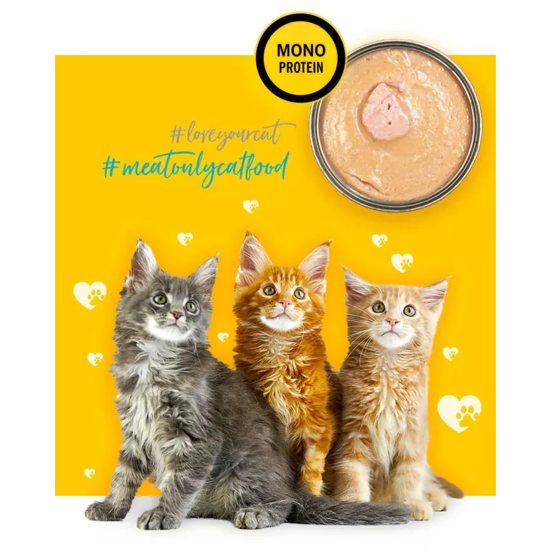 3COTY kip voor kittens - natvoer voor katten - 80g