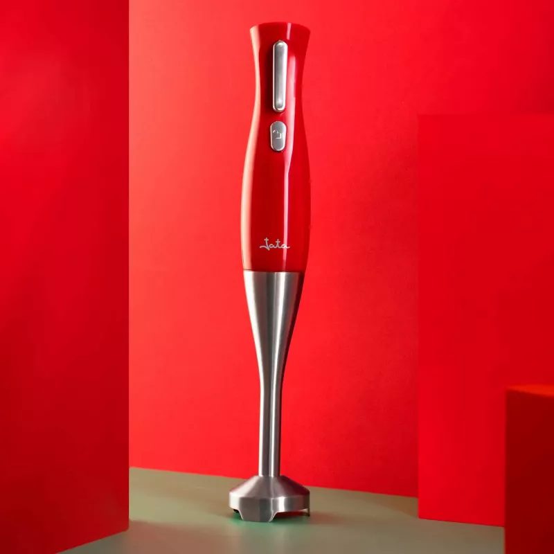 Staafmixer JATA JEBT1852 rood roestvrijstaal