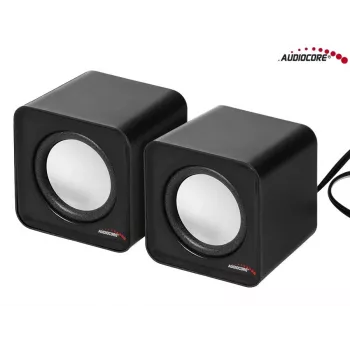 2-weg-pc-luidspreker Audiocore AC870 B — 3 W RMS, bekabelde USB-voeding, 3,5 mm ingang, 2.0 kanalen