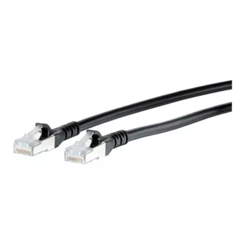 BTR 130845B500-E patchkabel Cat.6a AWG26 2RJ45 25 m zwart 10GB_T SFTP LS0H (130845B500-E)