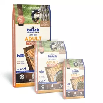 Hondenvoer Bosch Tiernahrung ADULT met verse zalm & aardappel 15 kg, Adult Formula