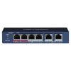 Hikvision DS-3E0106HP-E Netwerk-links unmanaged Fast Ethernet (10/100) PoE-ondersteuning blauw