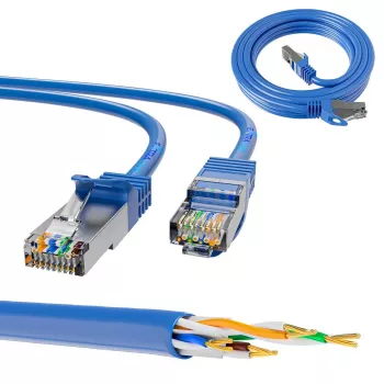 Extralink LAN patchkabel Cat.6A RJ-45 Cat6a 5 m blauw