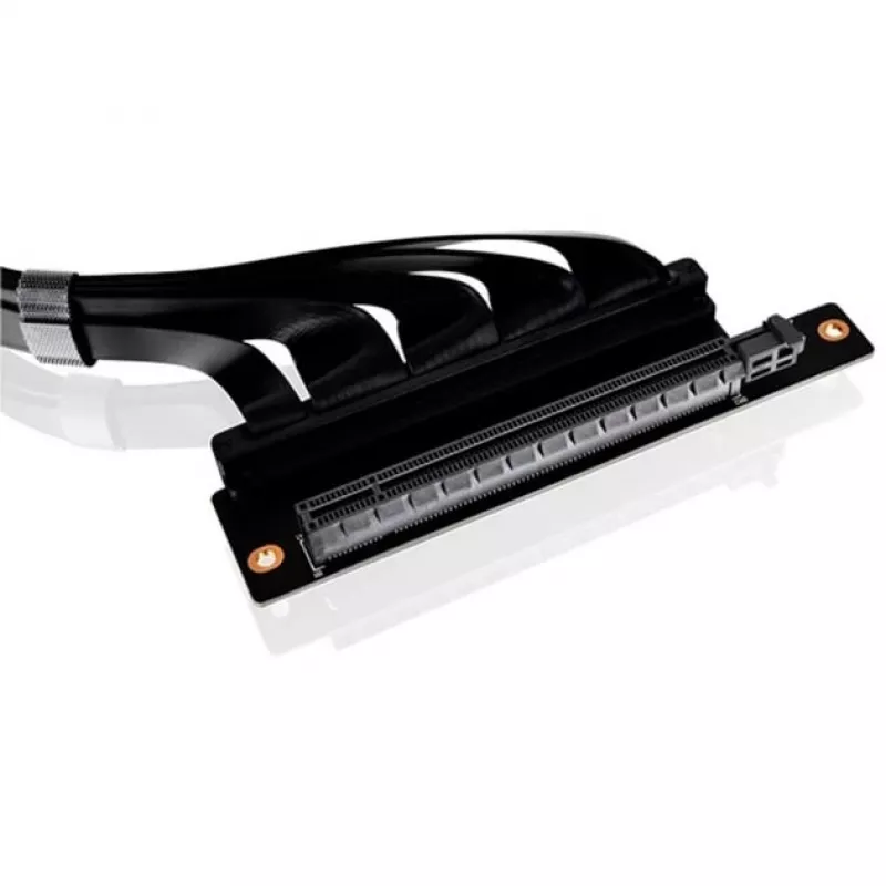 Thermaltake PCI-E 4.0 dubbele 90 graden riserkabel, 40 cm, zwart