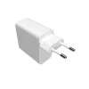 Oplader FIXED FIXC65-2C-WH voor binnen AC snelladen 2x USB Type-C