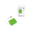 USB-hub LOGILINK UA0138 — 4-poorts USB 2.0-hub, groen, tot 480 Mbit/s