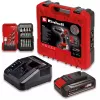 Einhell TE-CD 18/2 Li-i +22 accu-klopboor-schroefmachine 18 V, 1250 tpm, incl. 2,5 Ah-accu, lader en koffer, rood/zwart