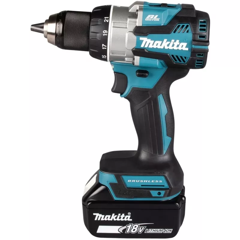 Makita DDF489RTJ accu-schroefmachine/slagmoer 1800 tpm zwart, blauw, staal